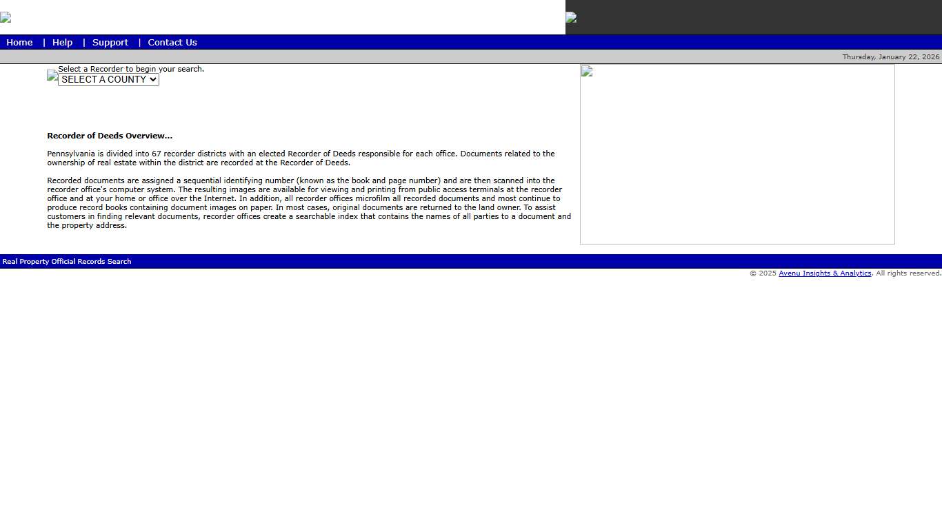 Real Property Official Records Search