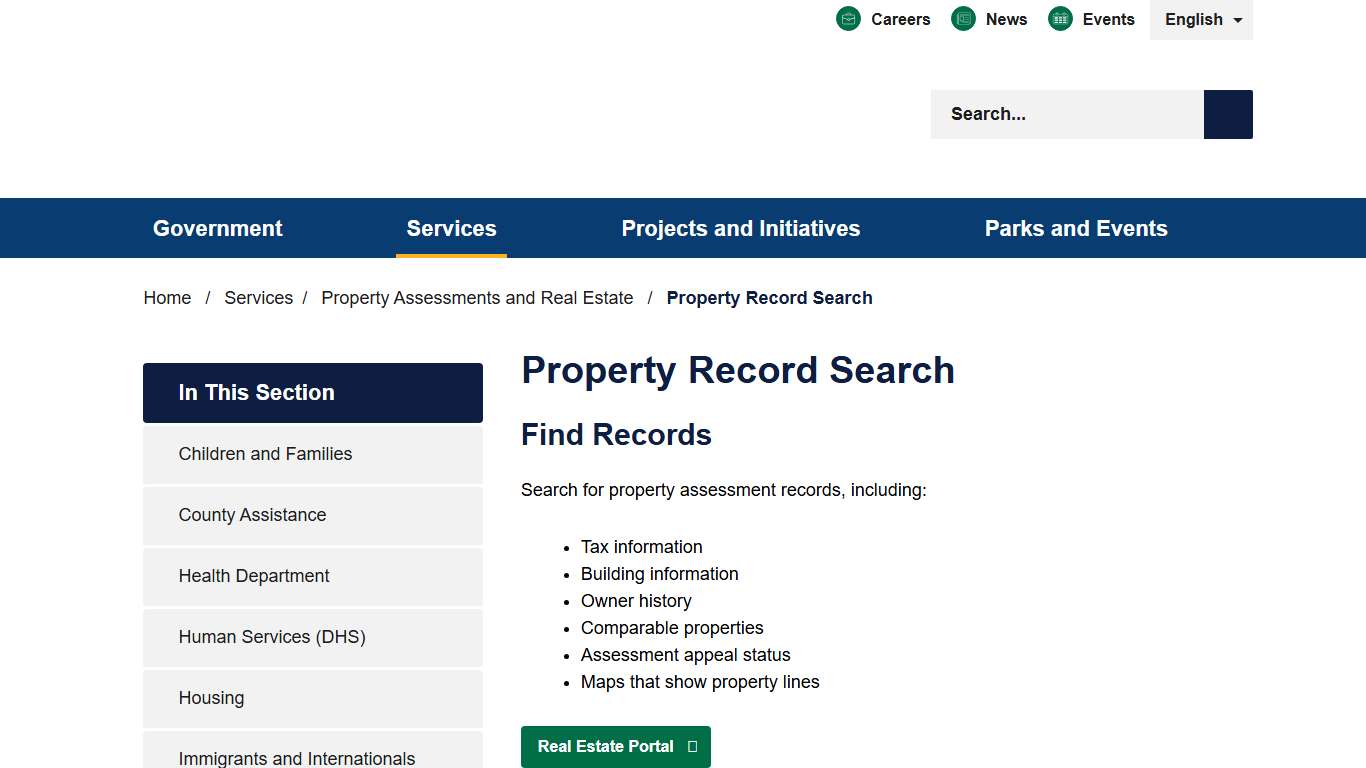 Property Record Search - Allegheny County, PA